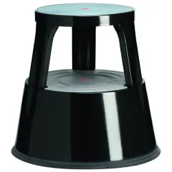 TABORET METALOWY 2 STOPNIOWY CZARNY